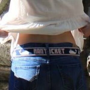 Nantucket Blue and White Belt